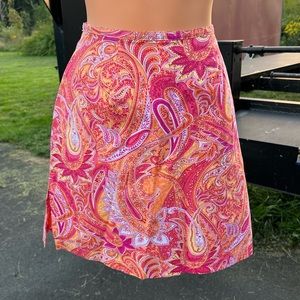 Kim Rodgers Paisley Skort (Skirt over shorts!)